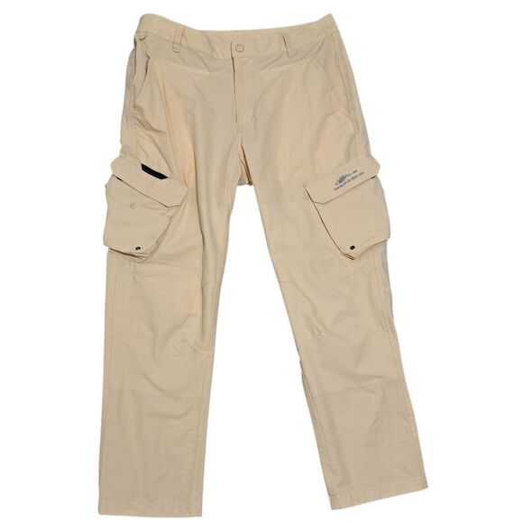 Grundéns Breakwater Activewear Fishing Water Resistant Pants Sandstones 34 Short - Picture 1 of 16